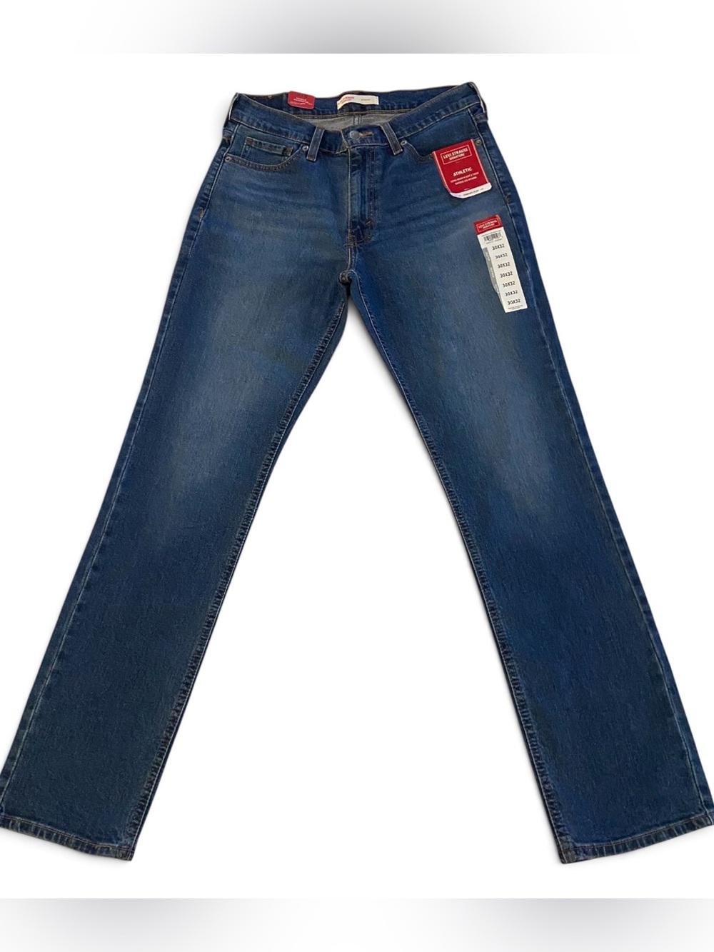 Levi Strauss Signature Men’s Size 30x32 Jeans Athletic Fit Medium Wash Denim NWT